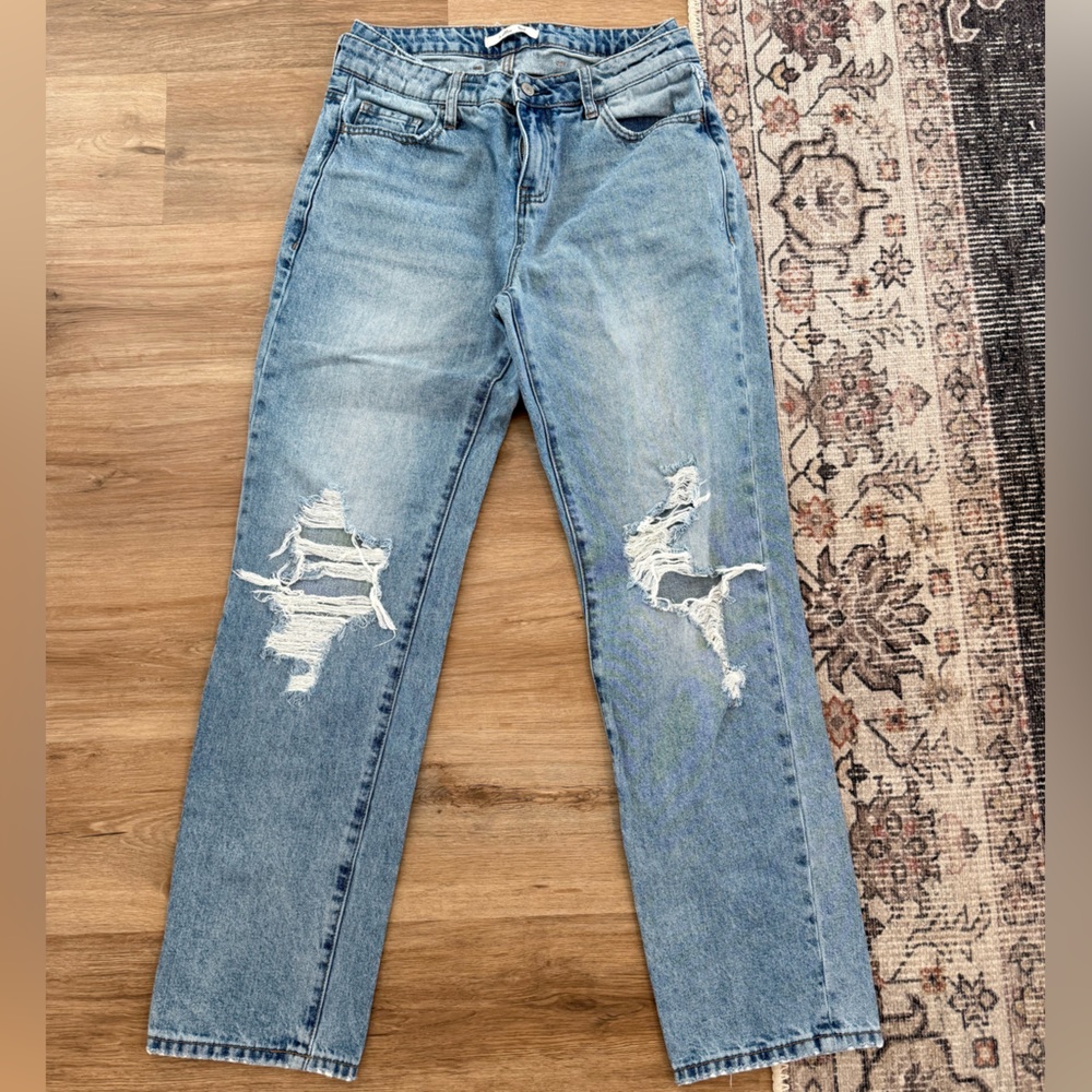 Distressed Blue Women's Jeans